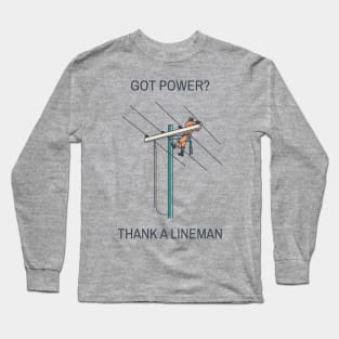 Thank A Lineman Long Sleeve T-Shirt